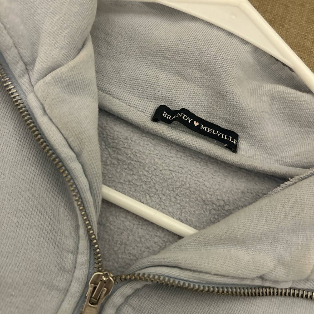 brandy melville sweatshirt quarter zip